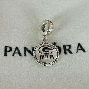 Pandora Green Bay Packers Charm Football Helmet Charm Pendant